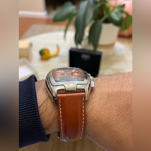 TechnoMarine Red Square Watch RSQC26 quartz chronograph 42mm mens Swiss Parts - Picture 6 of 12